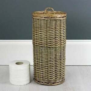 Antique Wash Willow Toilet Roll Holder
