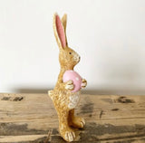 Standing Rabbit With Pink Easter Egg