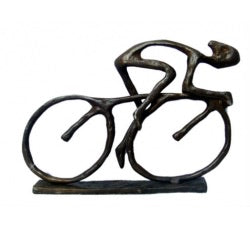 Cast Iron Cyclist Figure