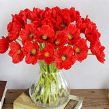 Red Poppy Artificial Bunch