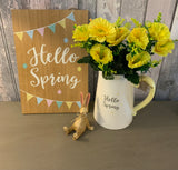 Hello Spring Hanging Sign