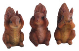 3 Wise Squirrels See/Hear/Speak No Evil