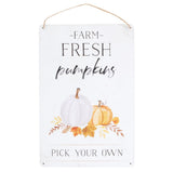 Fresh Farm Pumpkin Hanging Sign