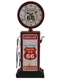 Retro Petrol Pump Red Clock