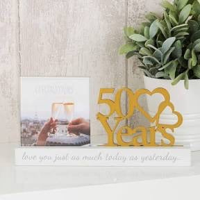 50Years Golden Wedding Anniversary Frame