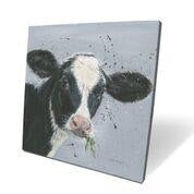 Clover Cow Box Canvas Picture
