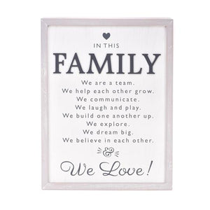Family Rules Extra Large Wall Art