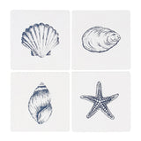 Coastal Charm Seashell Coasters