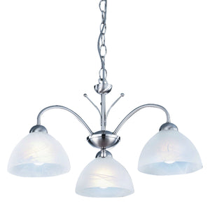 3 Light Ceiling Fitting With Glass Shades