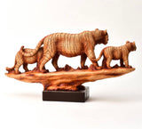 Wood Effect Tiger Family