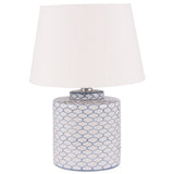 Grey And Blue Ceramic Table Lamp