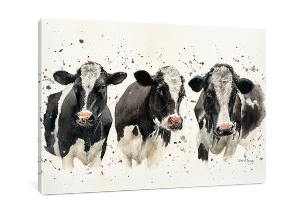 Cow Family Boxed Canvas