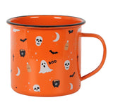 Halloween Print Enamel Mug