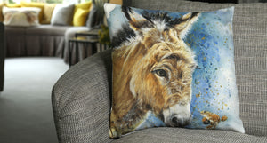 Dobbin And Milo Feather Cushion