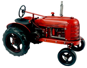 Red Metal Tractor Ornament