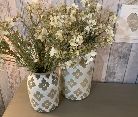 Terracotta Patterned Medium Vase